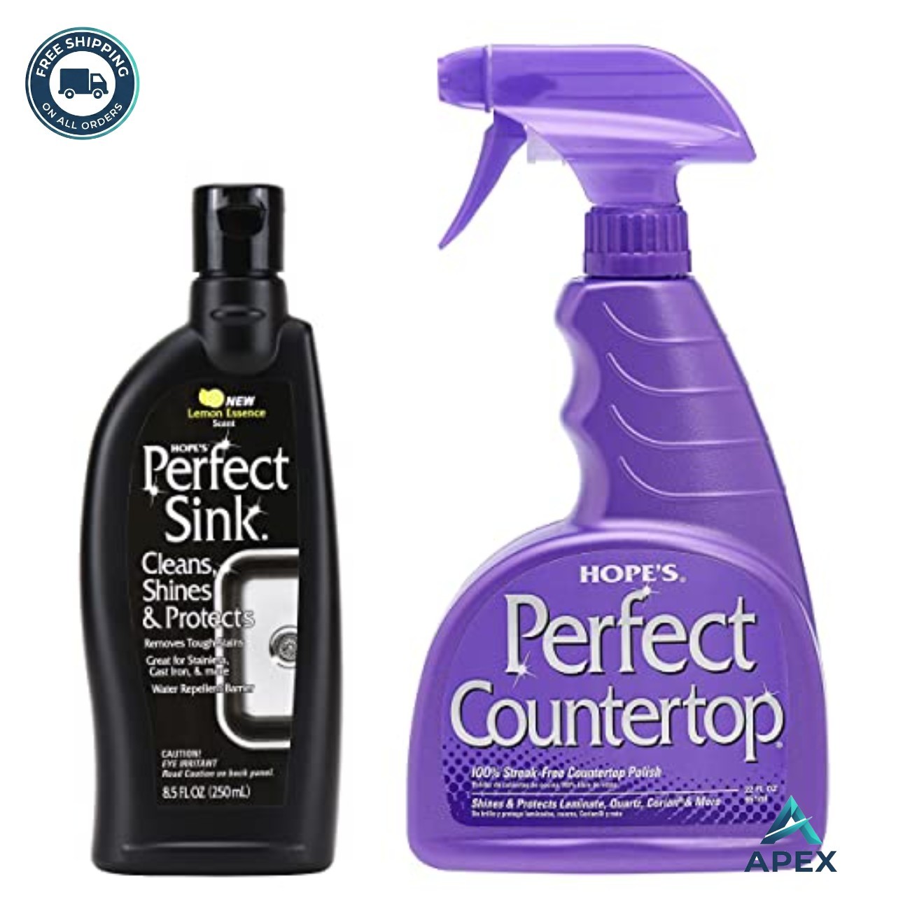 Sink Countertop Cleaner Polish Spray 22 oz 8.5 oz Bundle Stain Remover Multi