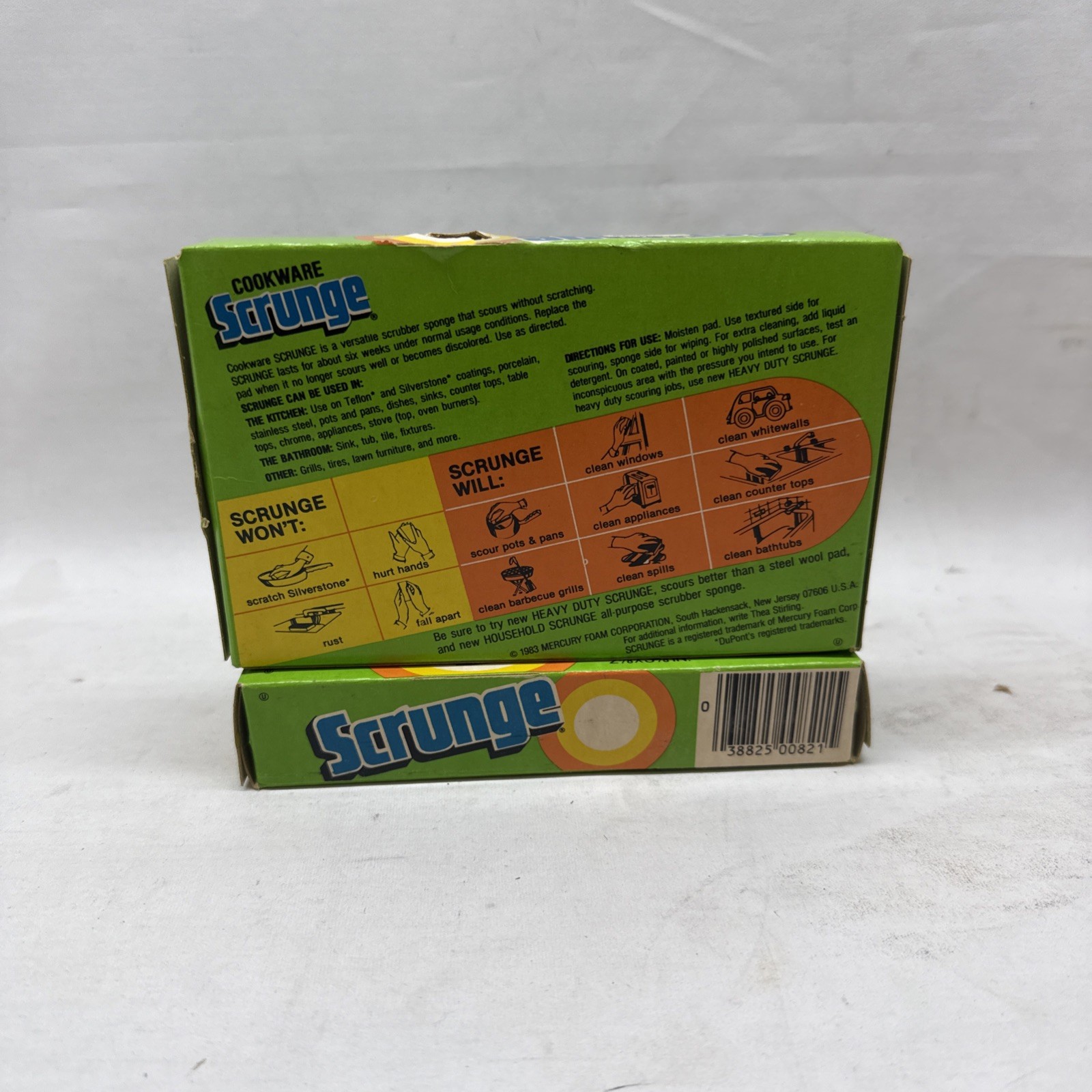 VTG Scrunge Scrubbing Scrubber Scouring Cleaning Cookware Sponge 2 Pk (4 Total)