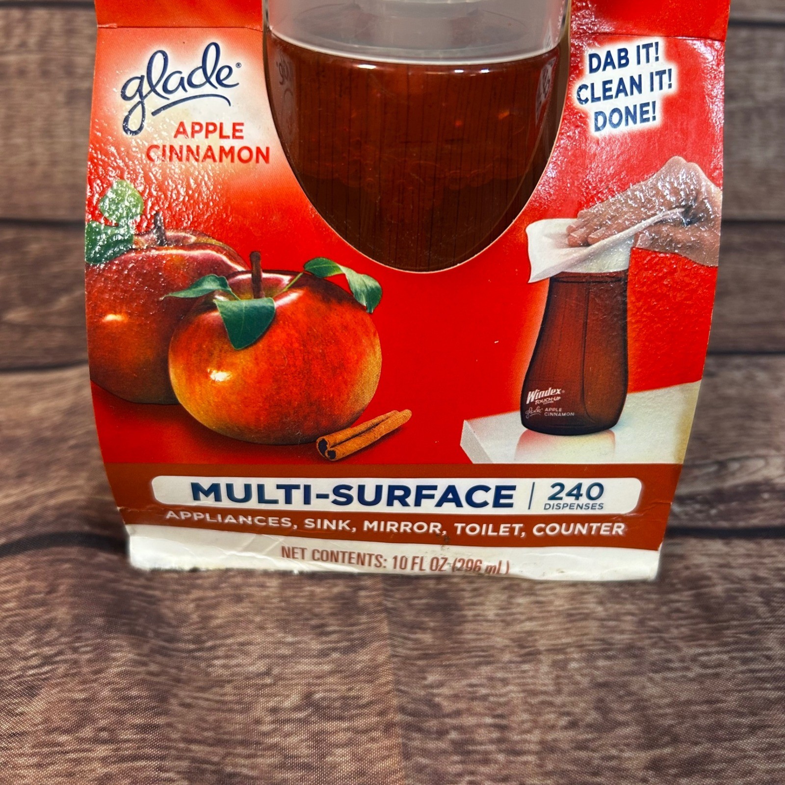 Windex Touch-Up Cleaner Glade Apple Cinnamon 10oz Multi-Surface Pump 2013 New