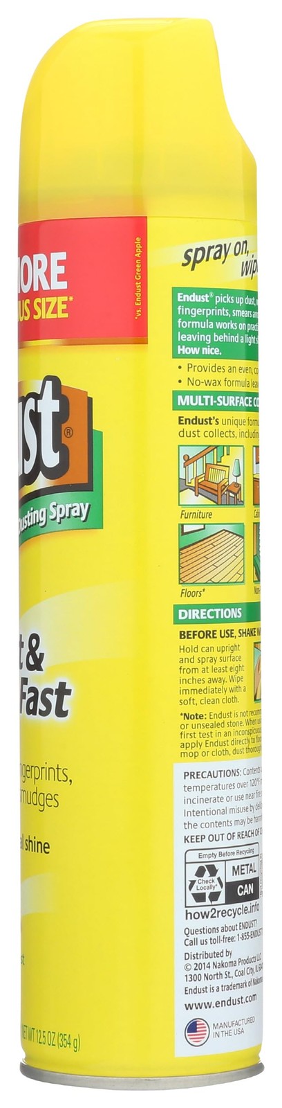 Endust Dusting Spray 12.5 oz (Pack of 12)