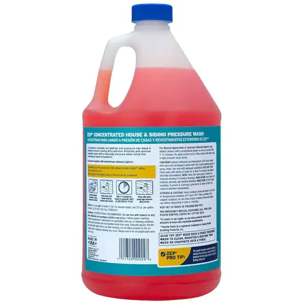 NEW ZEP House Siding Pressure Wash Concentrate Cleaner 1 gal for Wood Vinyl Alum
