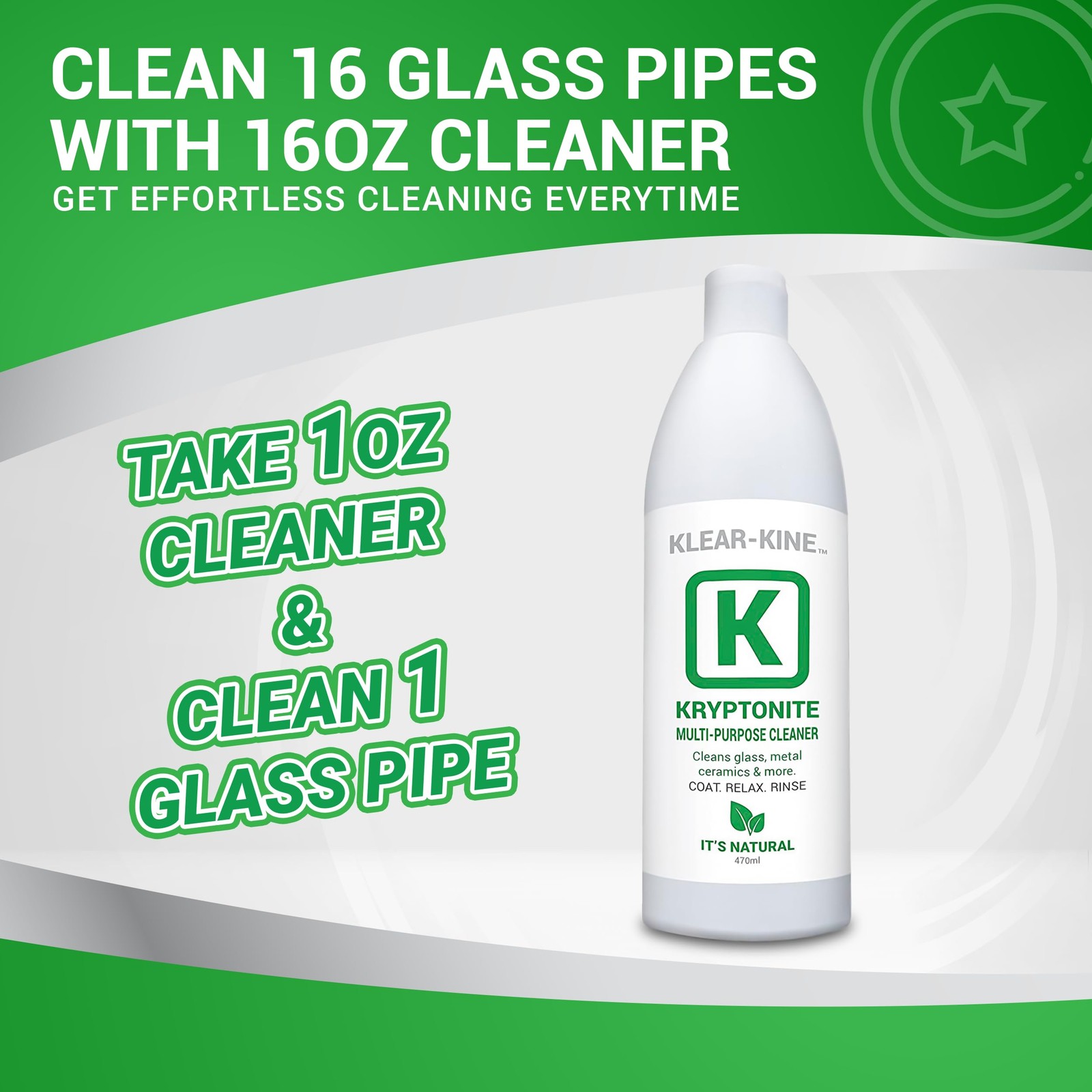 KLEAR Kryptonite Multipurpose Glass Cleaner | Powerful Cleaning Combo 5 in 1|…