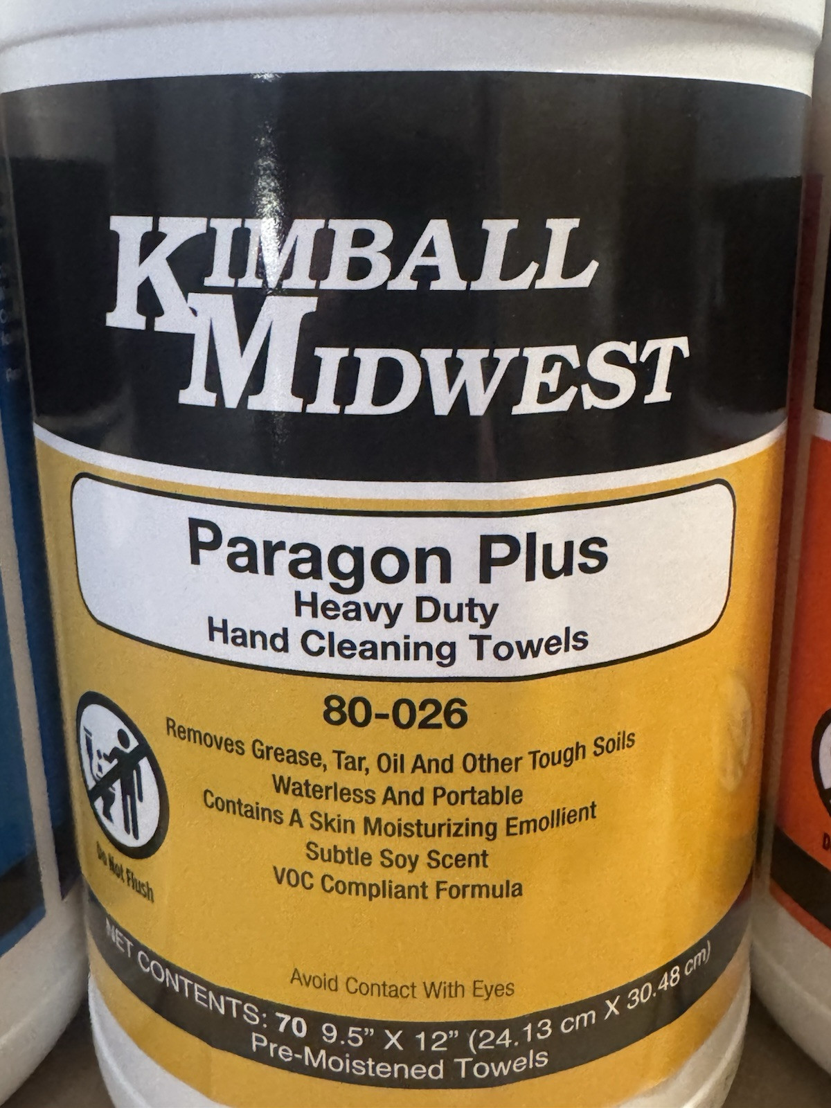 (Lot of 3) Kimball Midwest FRUIT PUNCH, CITRUS, LEMON wipes! 70 per tub- AMAZING