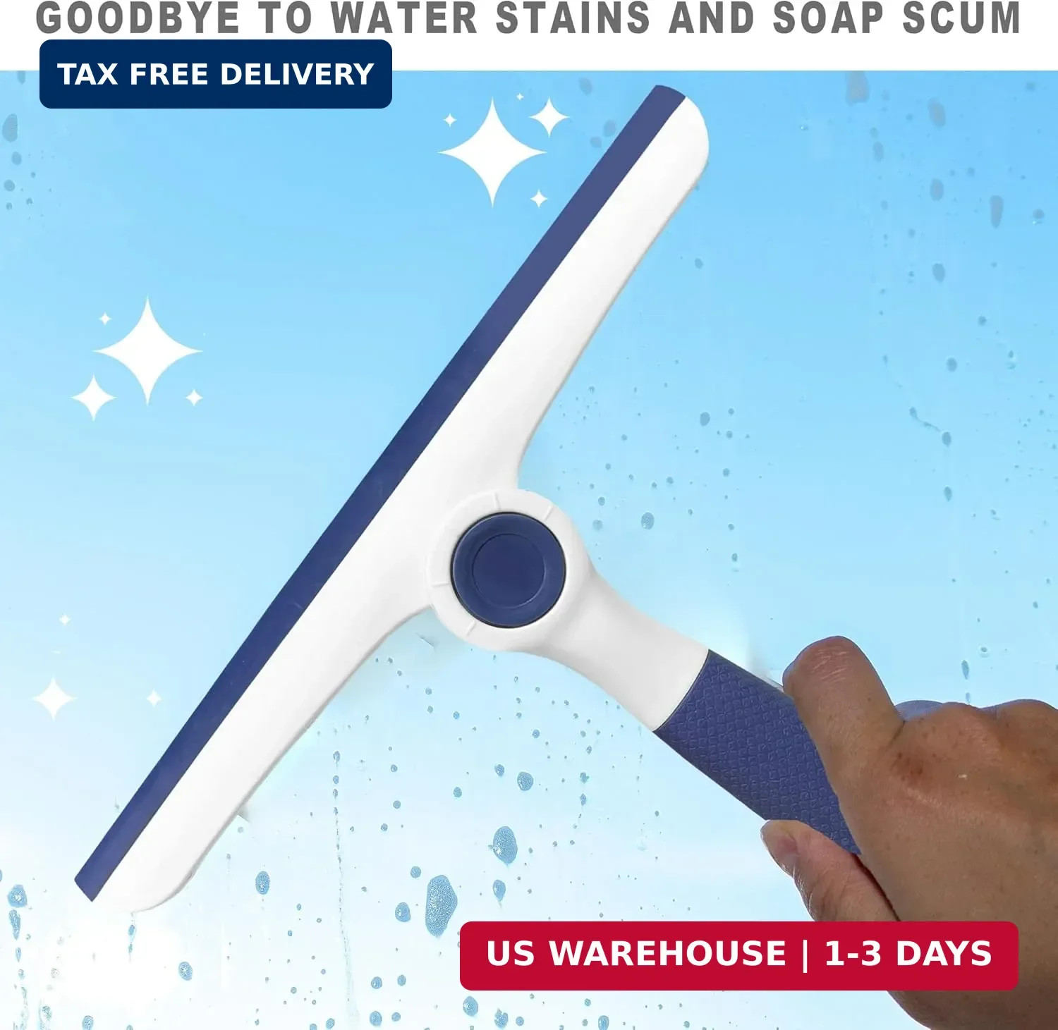 NBGYTECH Window Squeegee Household Cleaning Scraper Handheld Squeegee for Shower