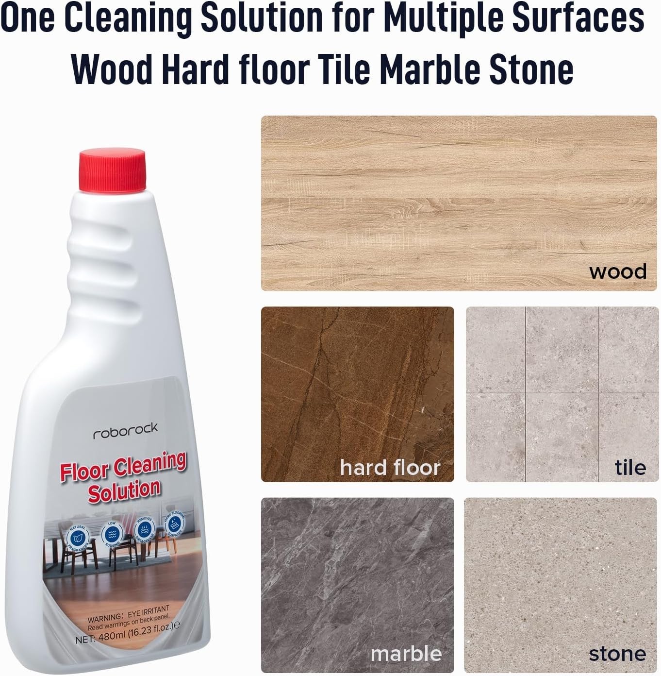 Eco-Friendly Floor Cleaner for Hard Surfaces – Safe for Kids & Pets, 16.2 FL OZ
