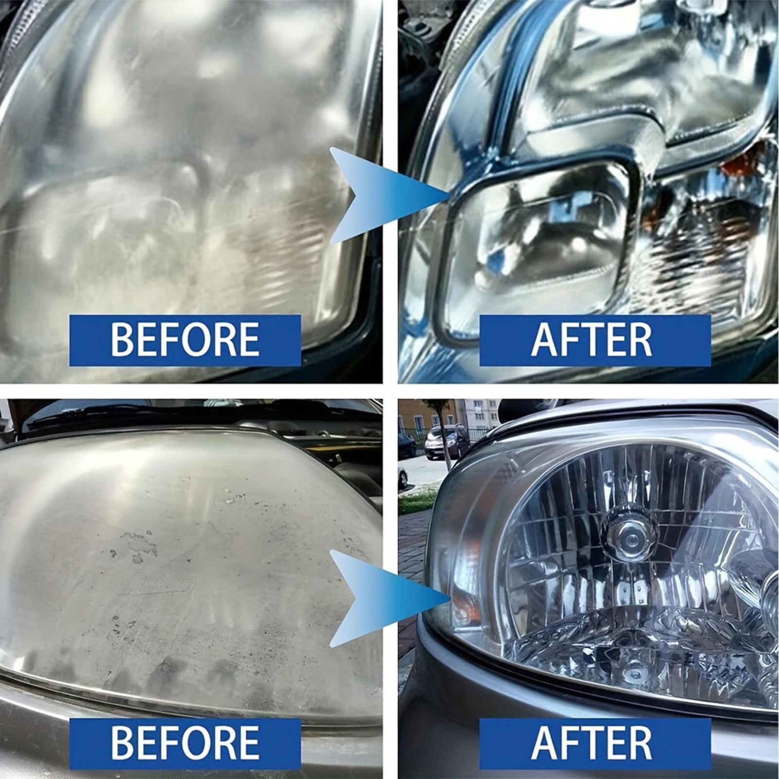 Car Headlight Restoration Kit Scratch Remover & Cleaning Polish Paste 30g