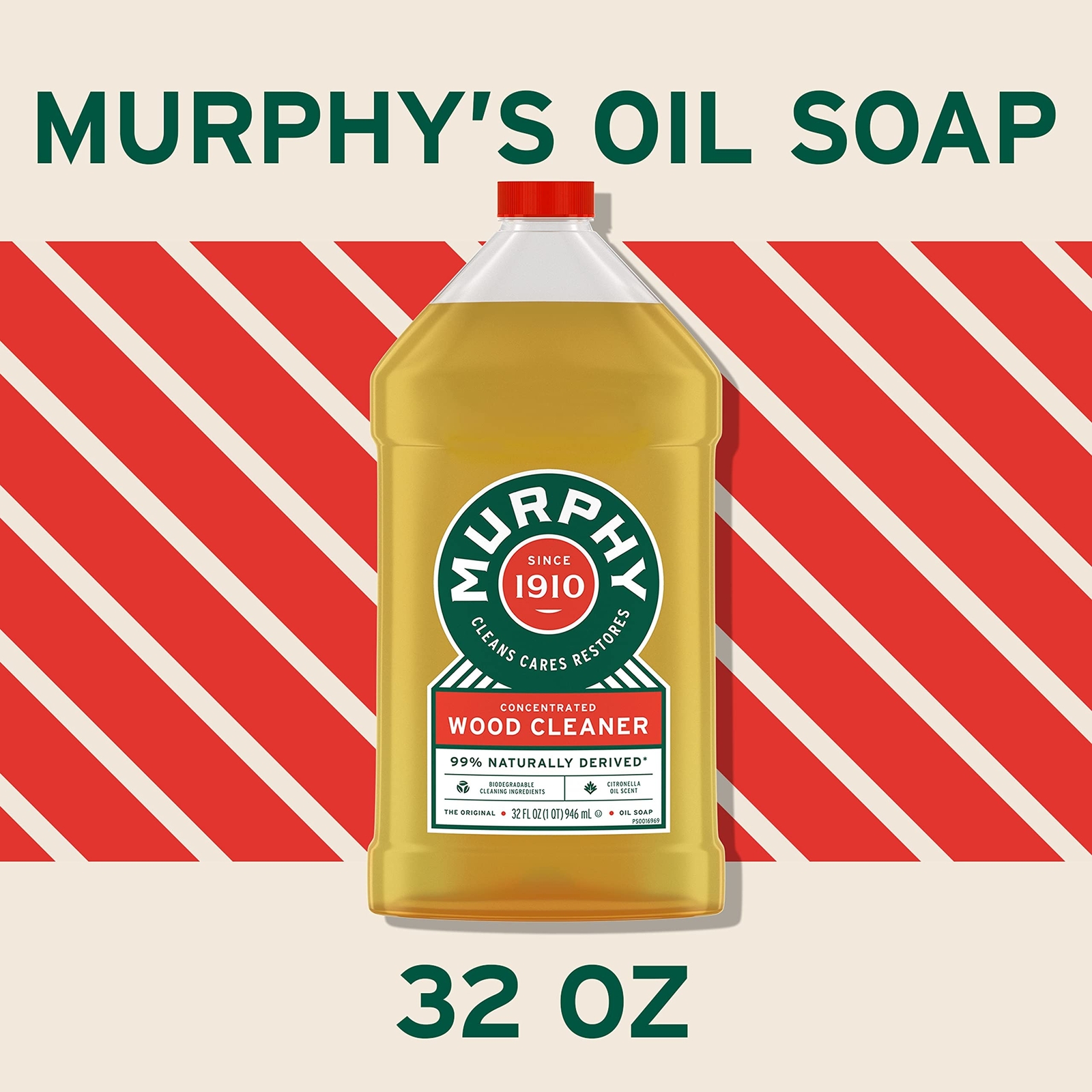 Murphy Oil Soap Wood Cleaner, 32 Fluid ounce (Pack of 3) 32 Fl Oz (Pack of 3)