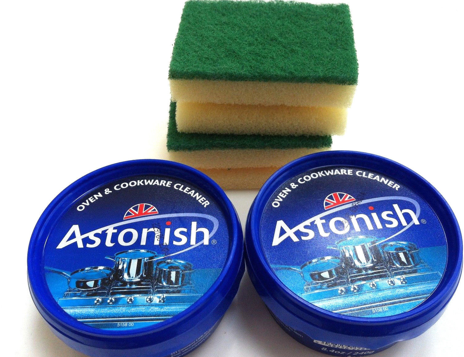 Astonish Oven & Cookware Cleaner 2 x 8.4 oz With 2 Scrubbers | As Seen on TV