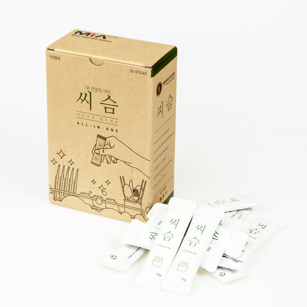 SYSM Dishwasher Detergent and Conditioner ALL IN ONE 600 sticks Made in KOREA