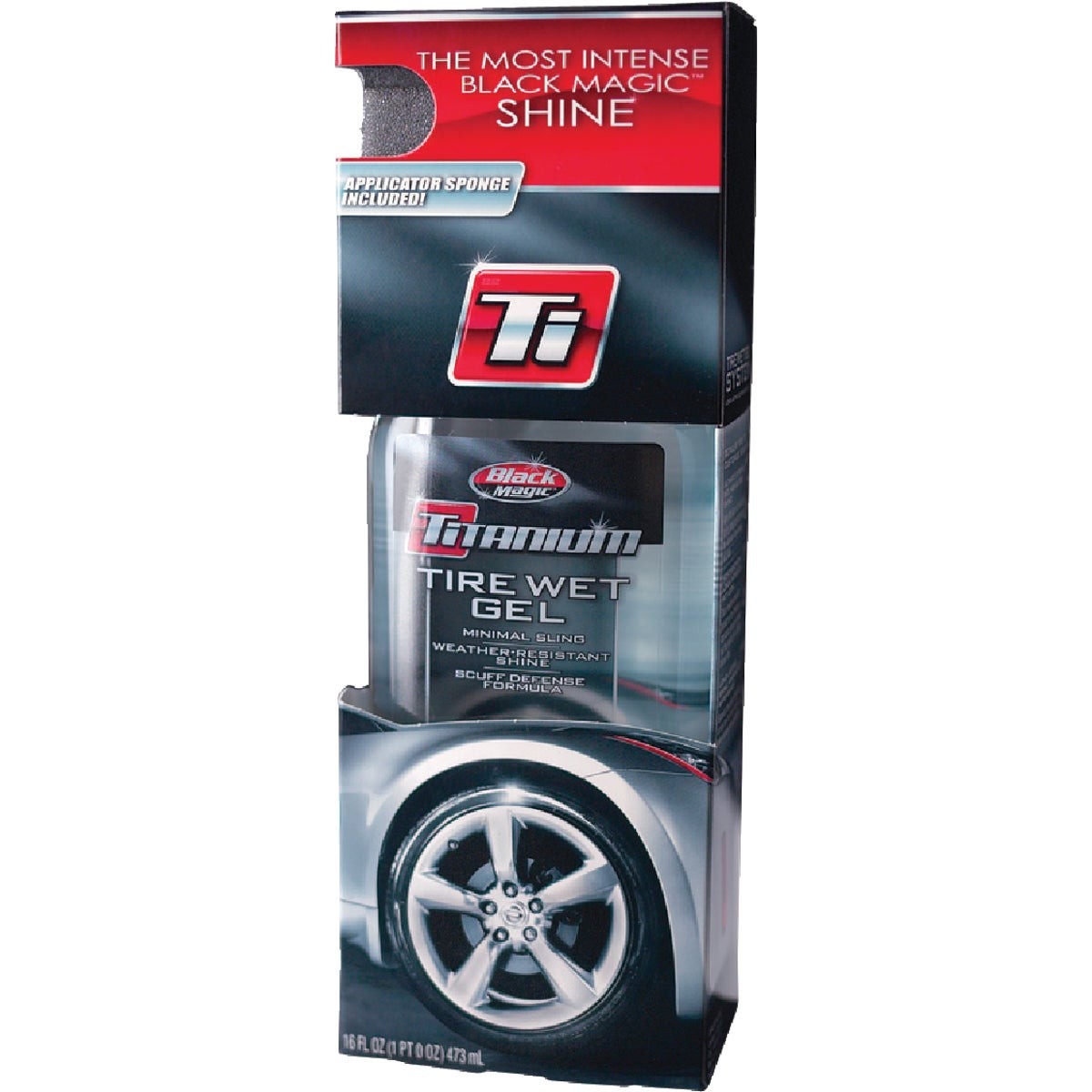 BLACK MAGIC Titanium 16 Oz. Pourable Tire Wet Gel Tire Shine 5072647 Pack of 6