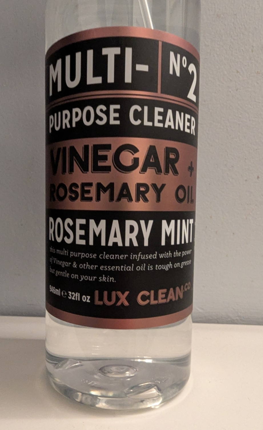 (2) LUX CLEAN Co. VINEGAR & EUCALYPTUS/ ROSEMARY MINT Multi-Purpose Cleaner