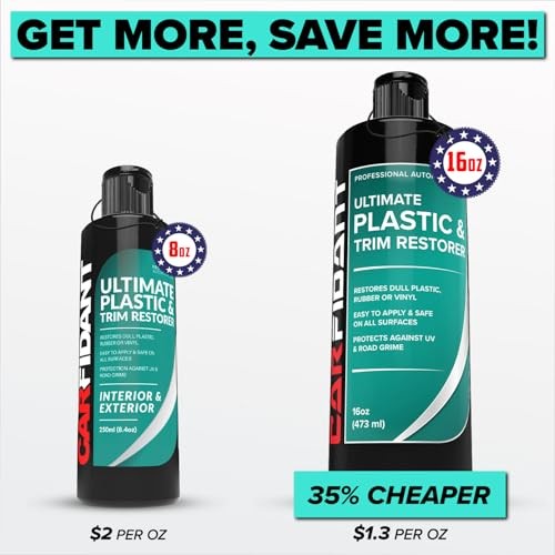 Plastic Restorer for Cars – Refreshes Faded Plastic, Plastic Restorer – 16 oz