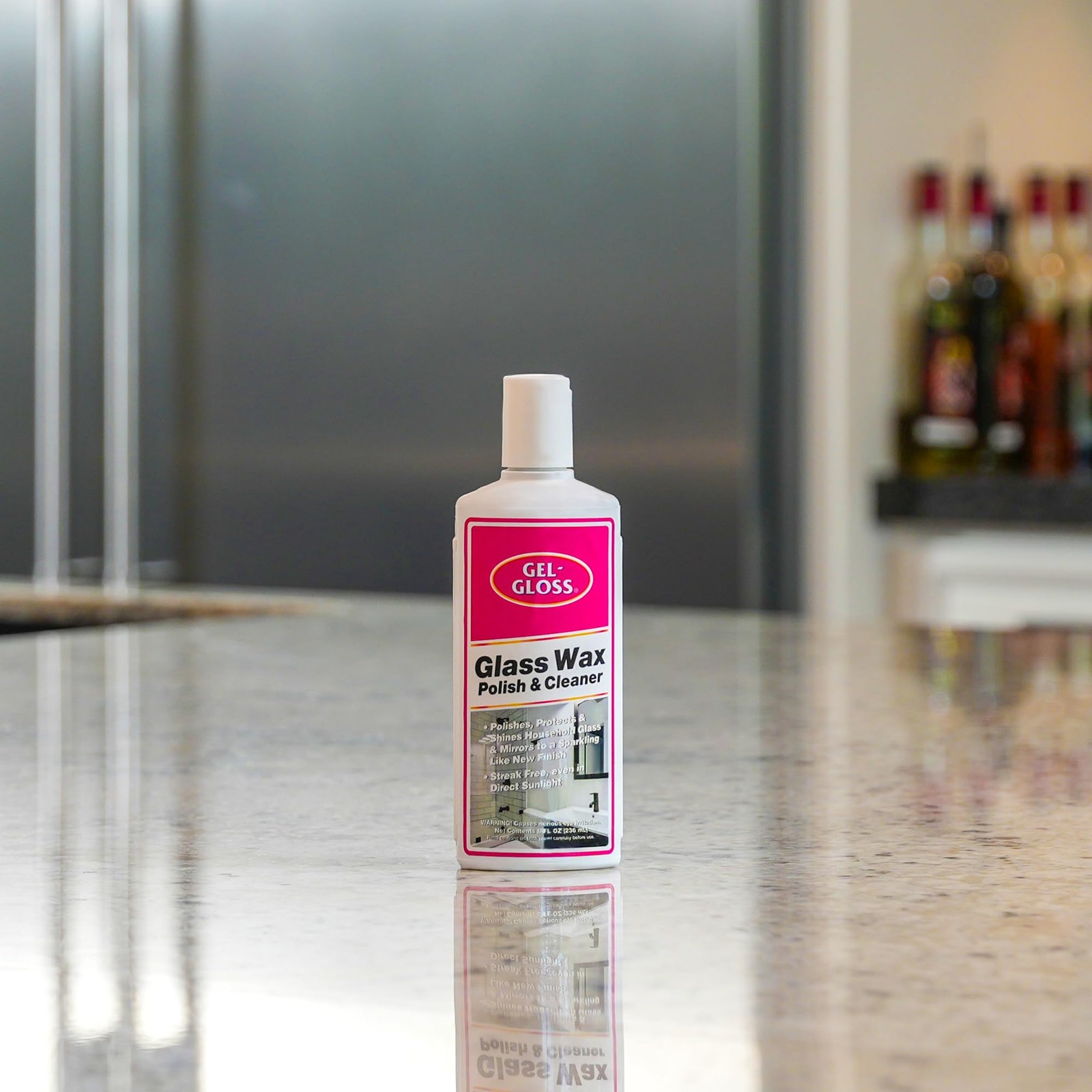 Gel~Gloss No Streak Glass Wax Polish, 8 Fl Oz