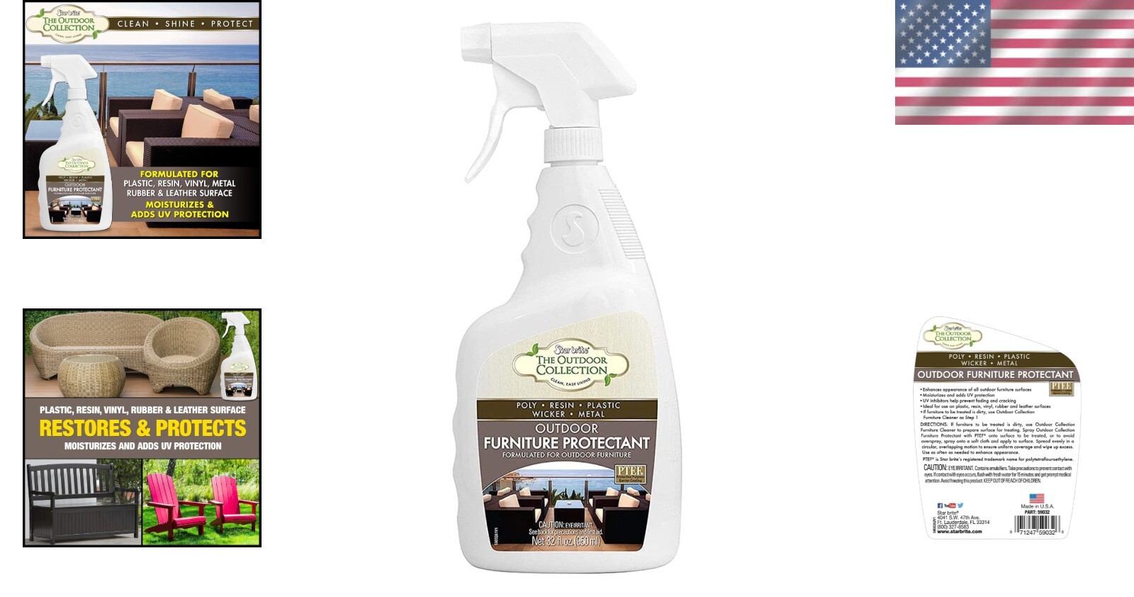 32oz Outdoor Furniture Protectant Spray with UV Protection & Tropical Scent