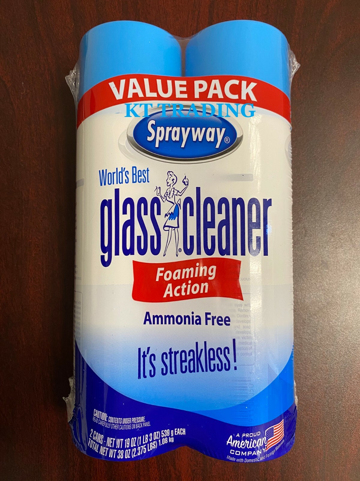 (2-Pack) Sprayway Best Heavy Duty Glass Cleaner with Foaming Action 19 Oz Spray