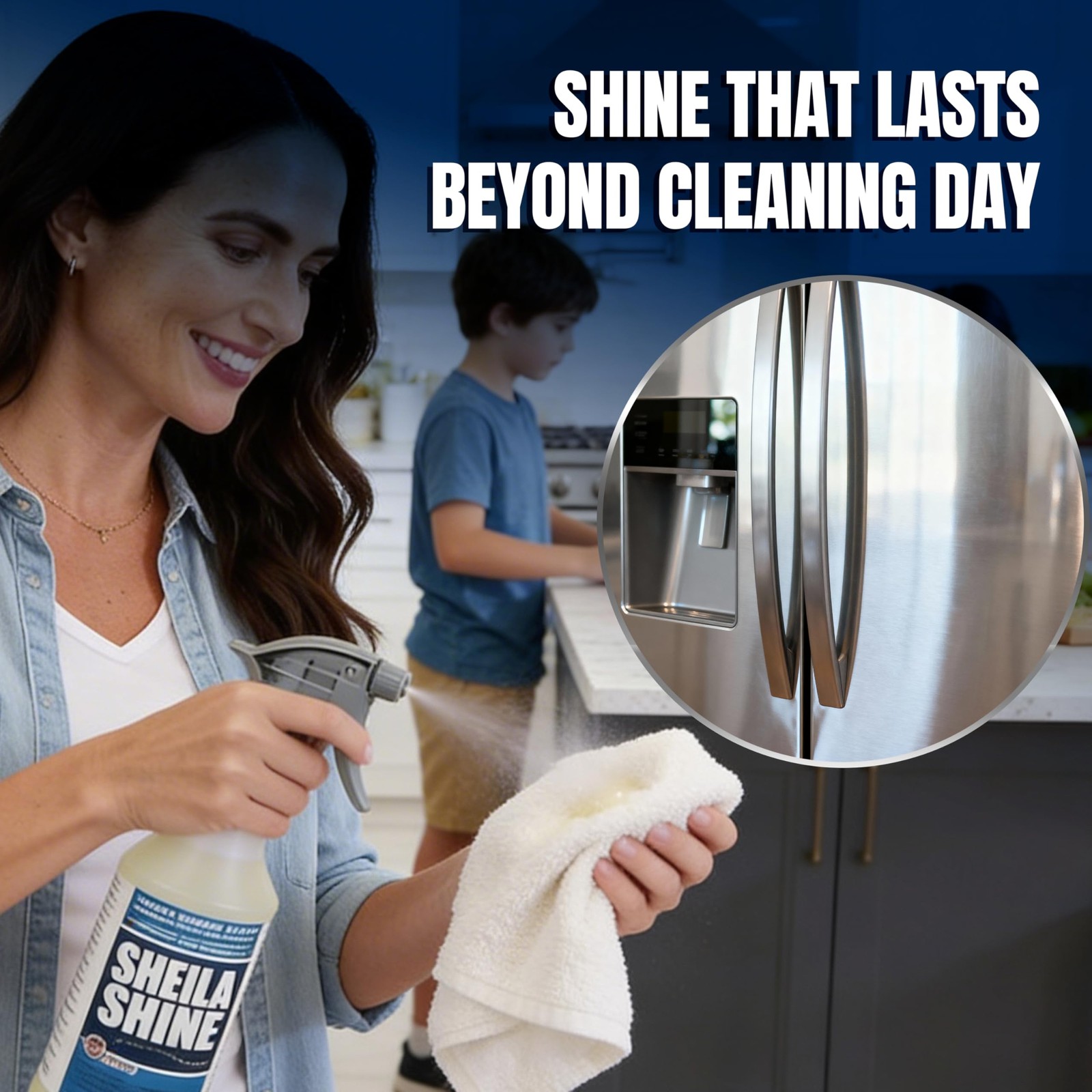 Sheila Shine 1 Quart Stainless Steel Cleaner and Polish – Cleans, Polishes & …