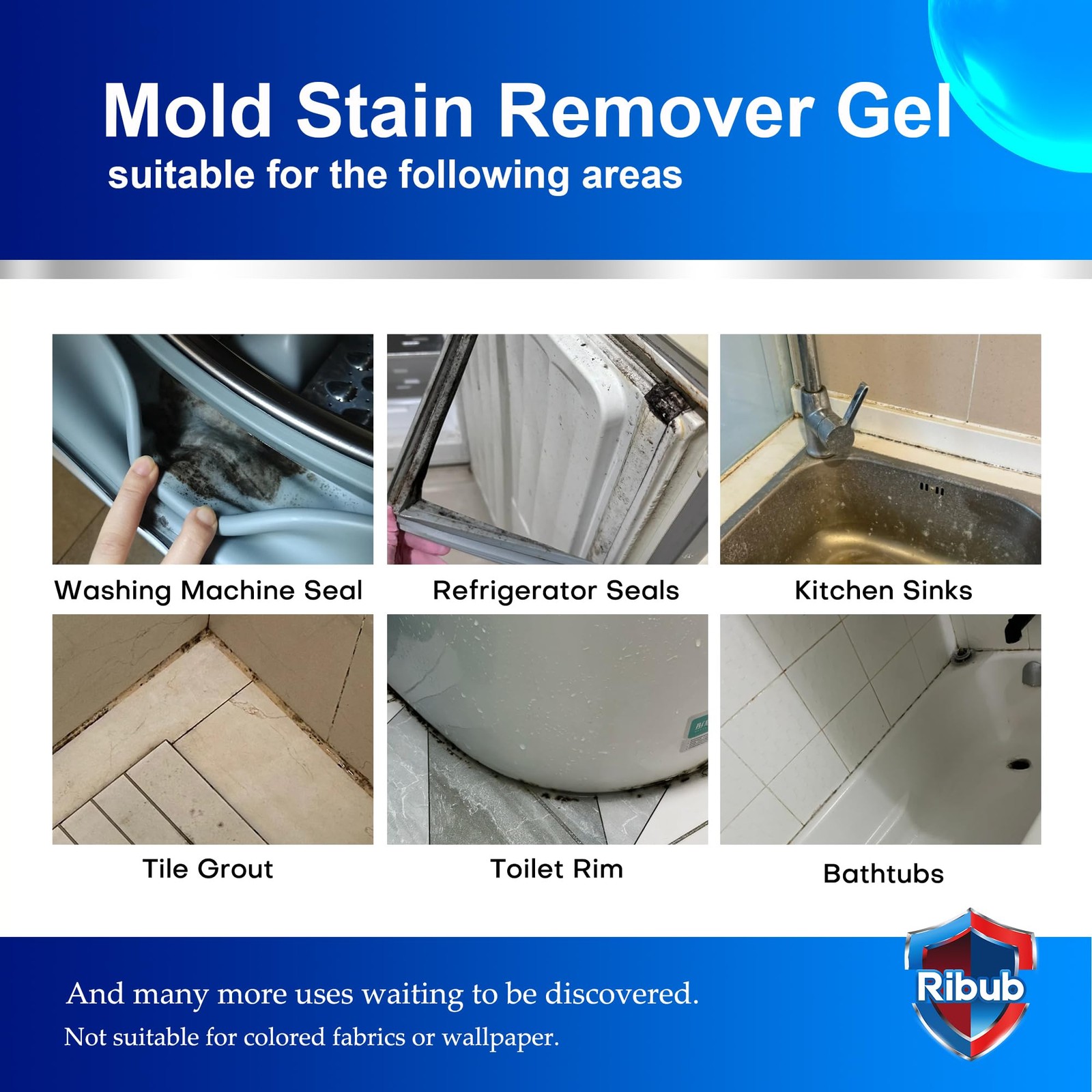 Mold Stain Remover Gel Heavy Duty Household Cleaning Gel for Washing Machine …