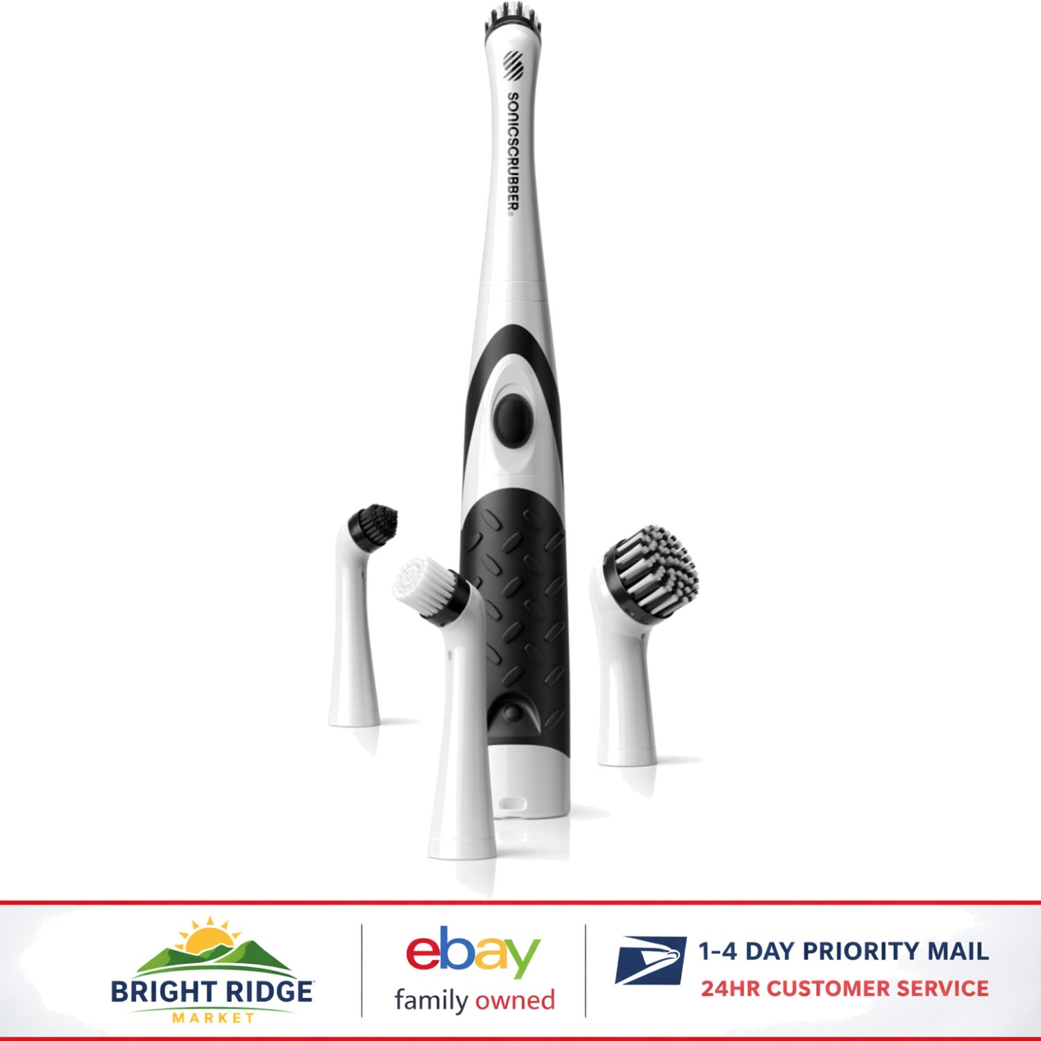 Lightweight Power Scrubber for Kitchen and Bathroom with Adjustable Features