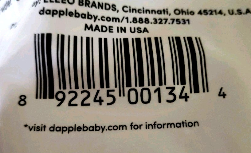 Dapple Fragrance Free Baby Refill Bottle & Dish Liquid Soap 33.8 oz