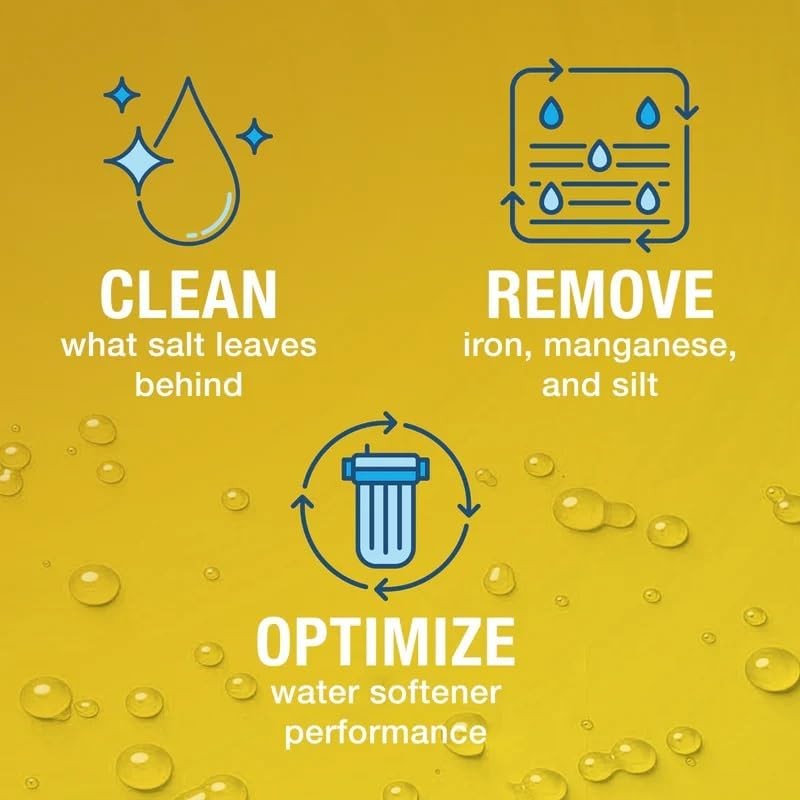 RK02B Water Softener Resin Cleaner Liquid Refill 1 Gallon 3 Pack System Care