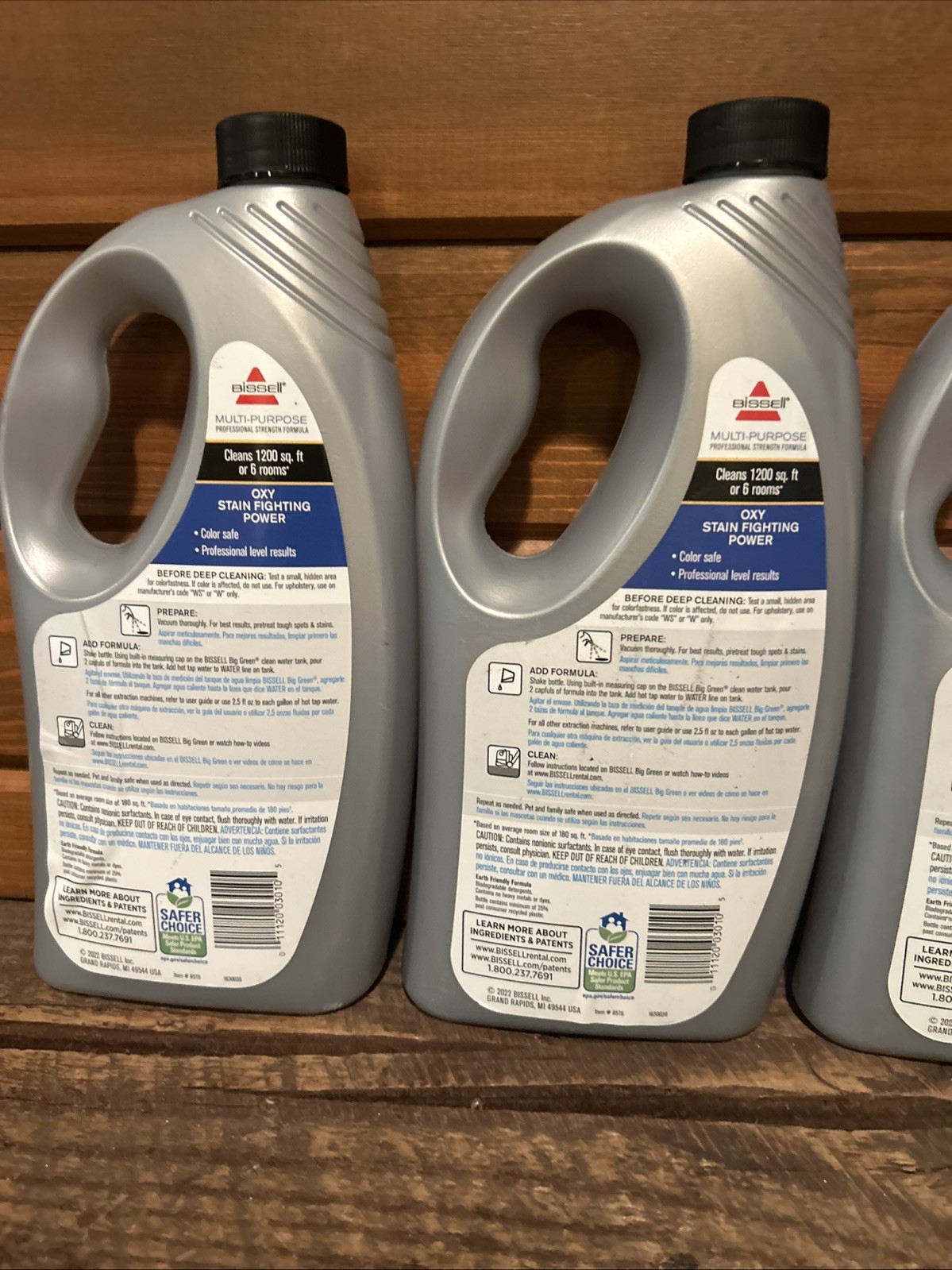 4 NOS Bissell Professional Multi-Purpose Oxy Carpet Cleaner Liquid, 32 oz.