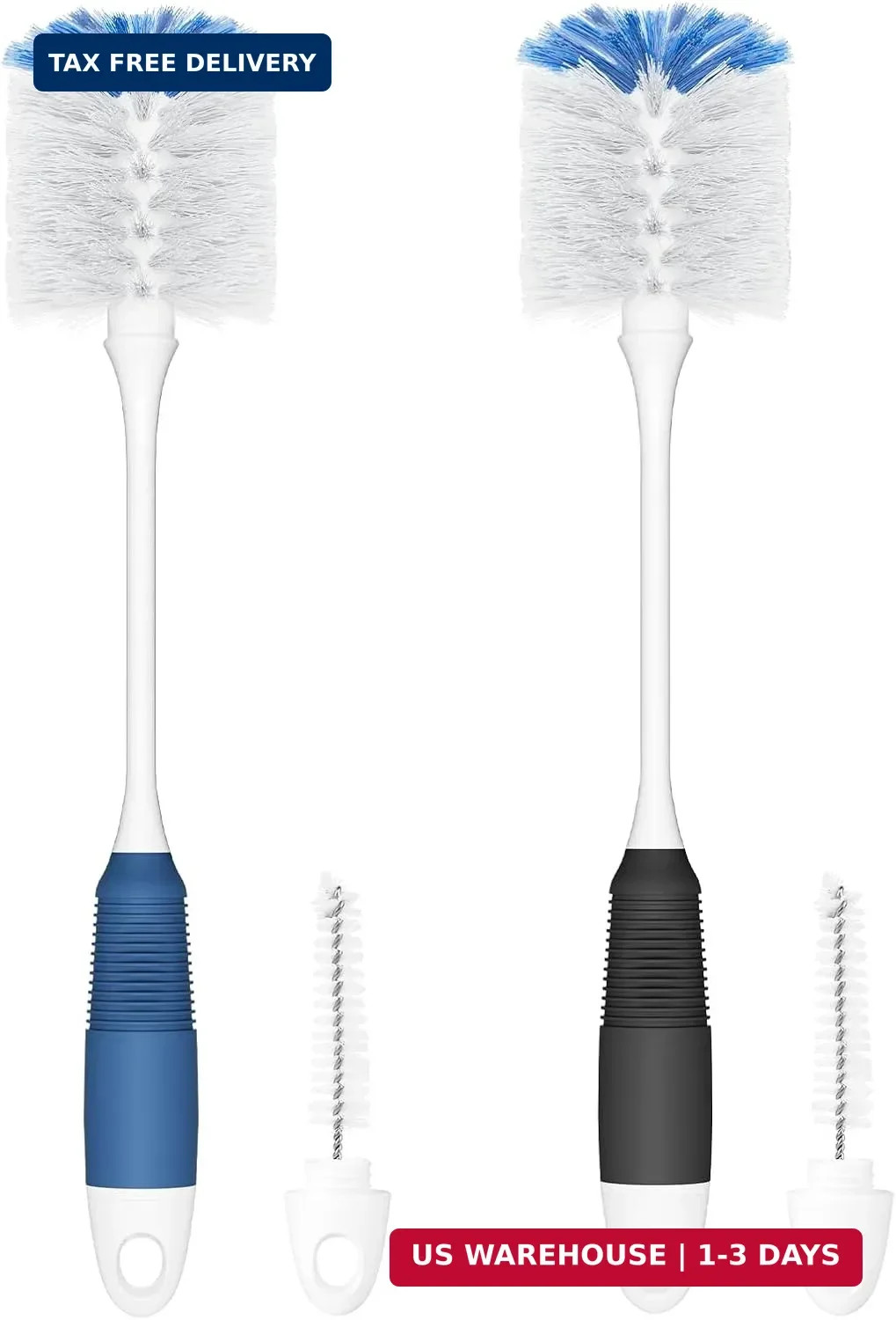 Amazer Bottle Brush Cleaner, Long Flexible Handle Bottle Brush Scrub for Water B