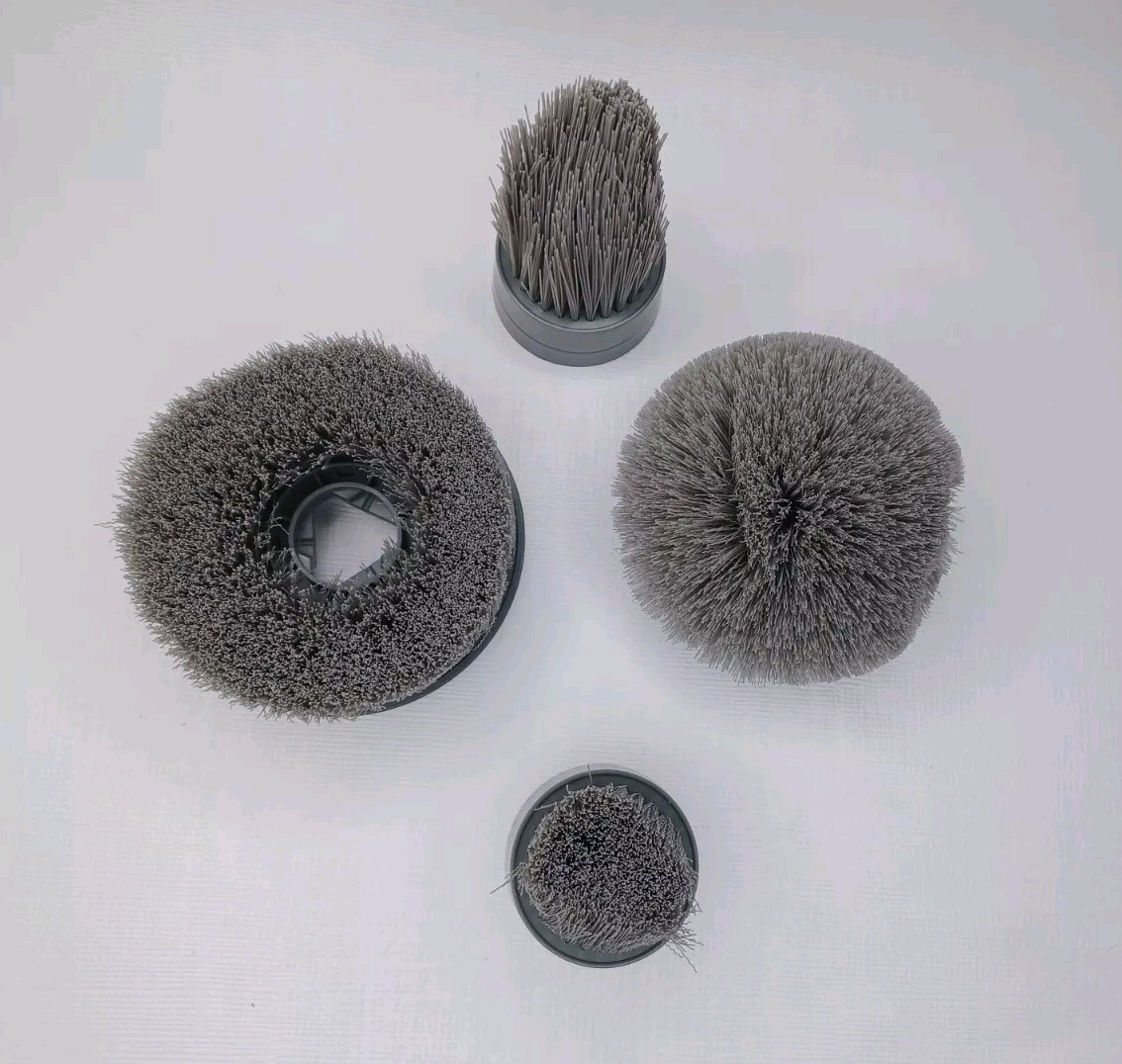Kleenovate Spin Series Set Of 4 Replacement Brushes Round Flat Corner Small Flat