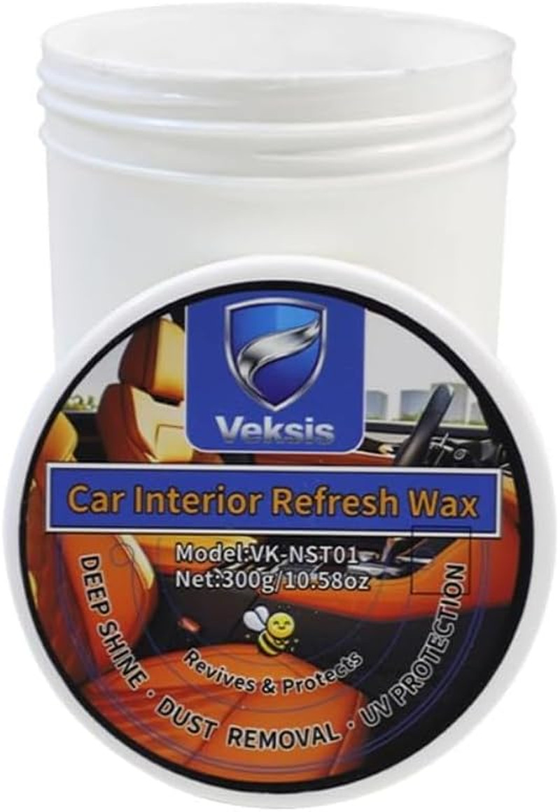Car Interior Refresh Wax, Natural Ingredients, Conditioner—Suitable for Leather