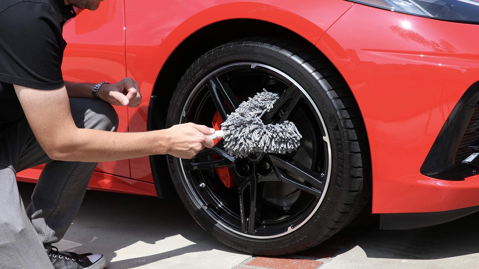 Microfiber Wheel Duster Soft Loop Mop Removes Light Daily Brake