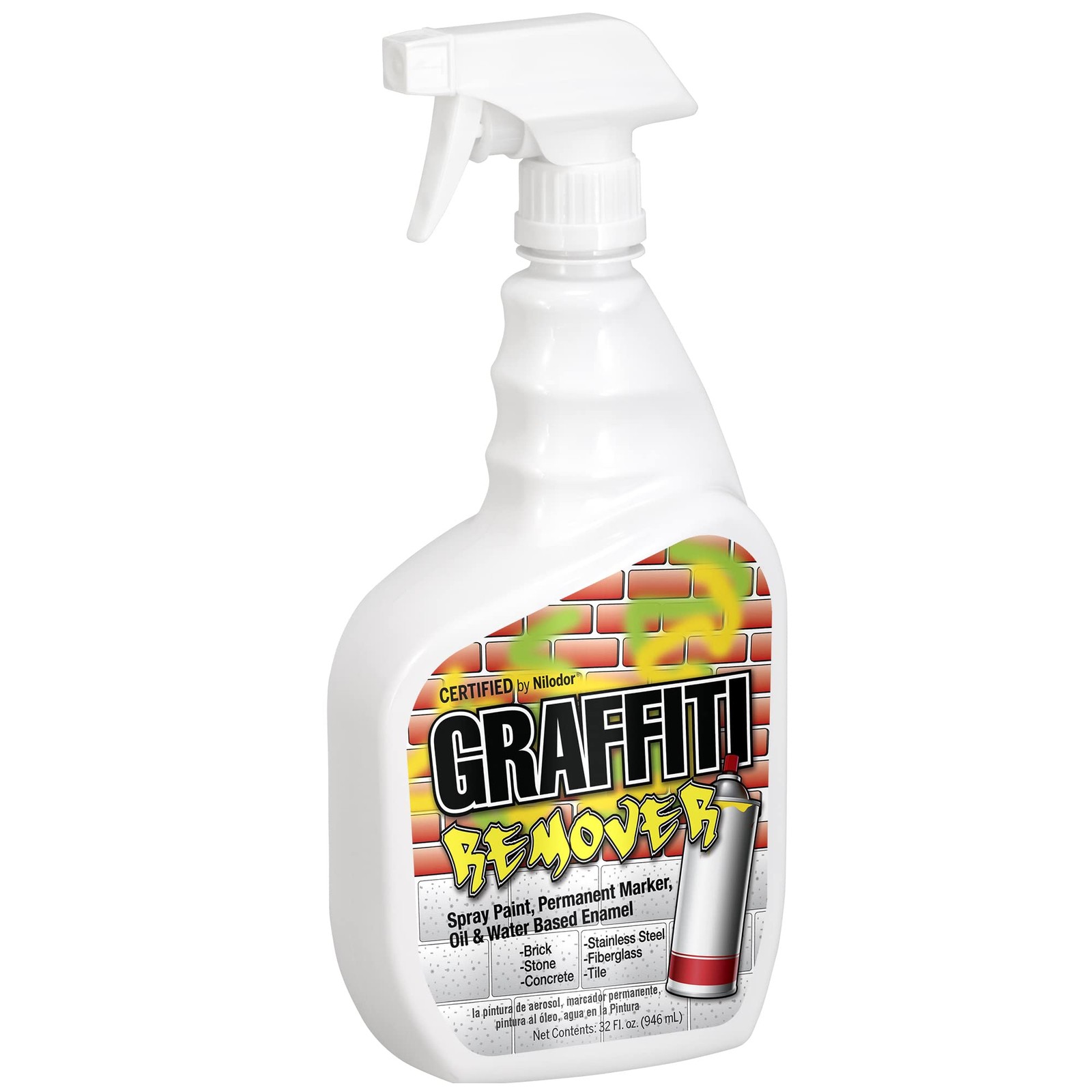 Nilodor Graffiti Spray Paint/Oil/Water Based Enamel Remover, 1 quart (C517-00…