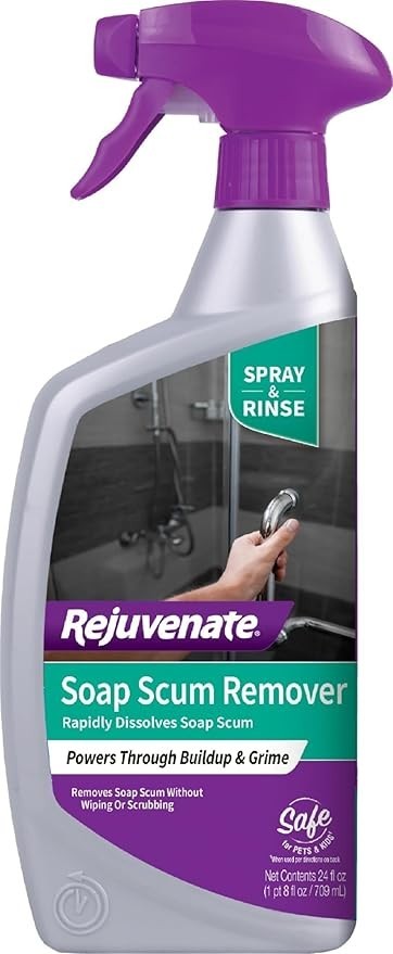 Soap Scum Remover 24 Oz Spray Non-Toxic Non-Abrasive Glass Tile Shower No