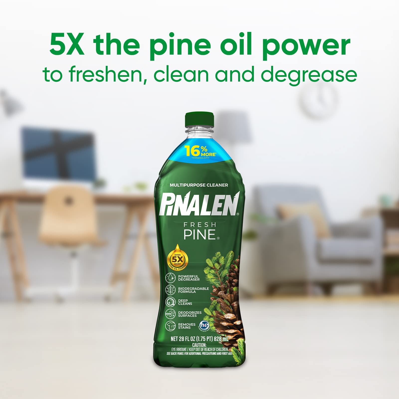 2 PACK of Pinalen Original Fresh Pine Multi Purpose Cleaner – 28 fl oz ea