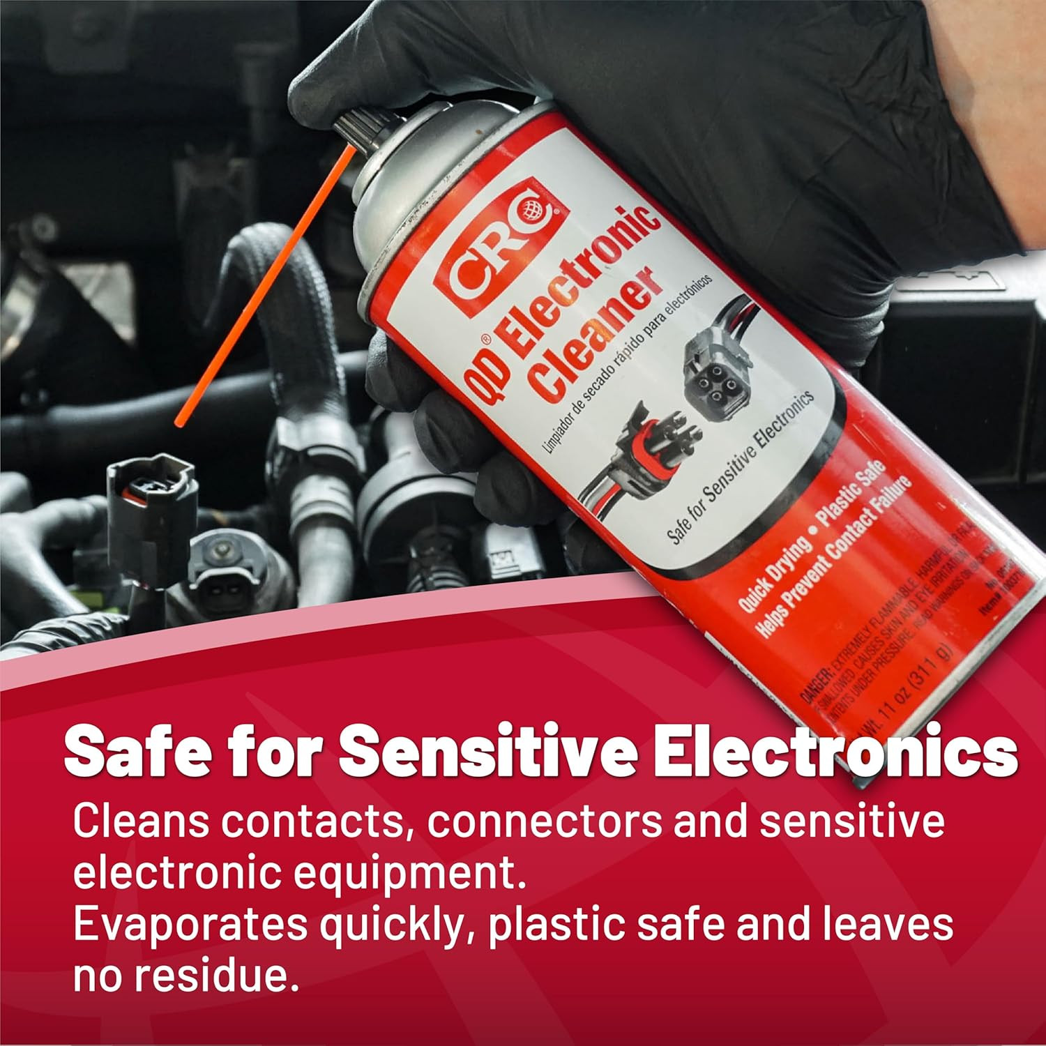 Electronic Contact Cleaner Spray Best Quick Drying Fix CRC QD Corrosion Debris11