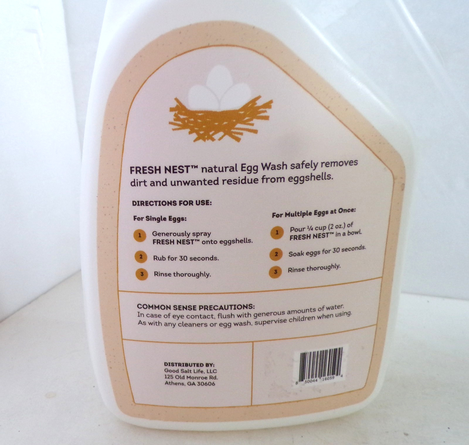 Good Salt Fresh Nest Egg Wash Natural Cleaner Non Toxic Eco Friendly 1 QT