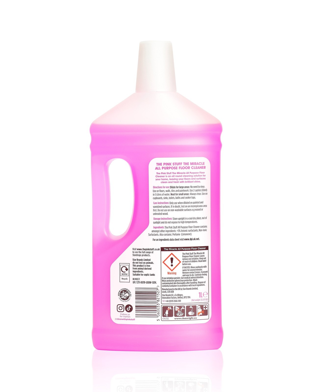 All-Purpose Miracle Liquid Floor Cleaner Non-abrasive 33.8 Fl. Oz. Sinks Counter