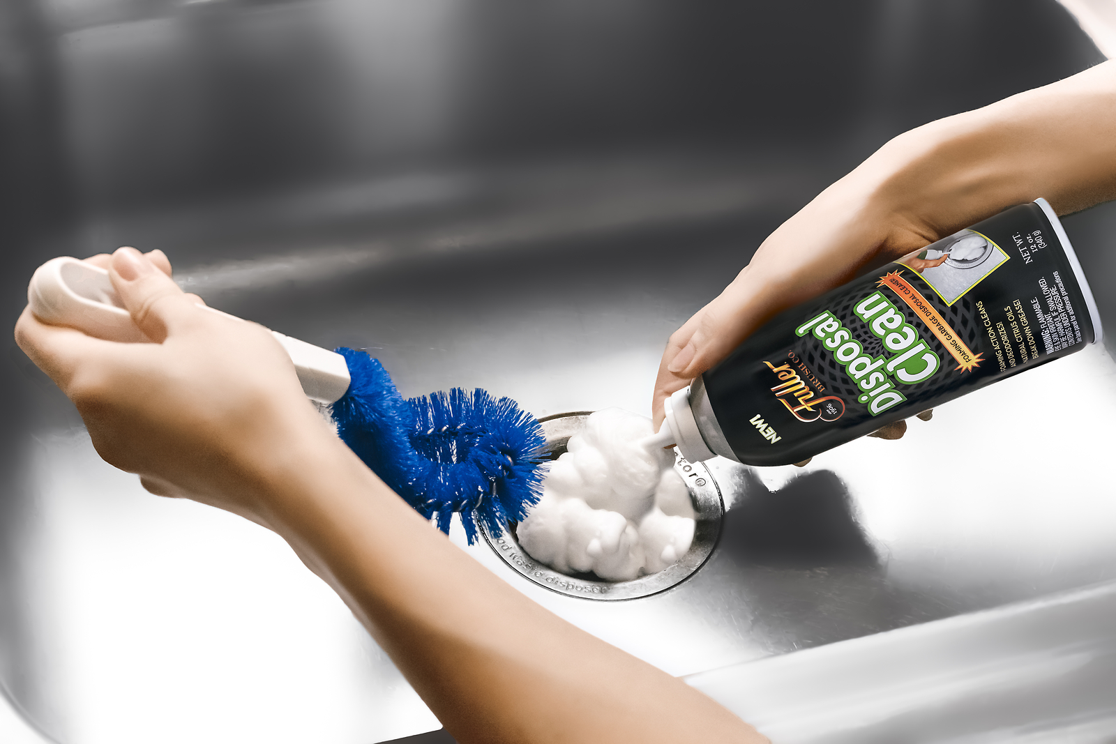 Fuller Brush Disposal Cleaner Foam Garbage Sink Drain Citrus Scent Removes Odor