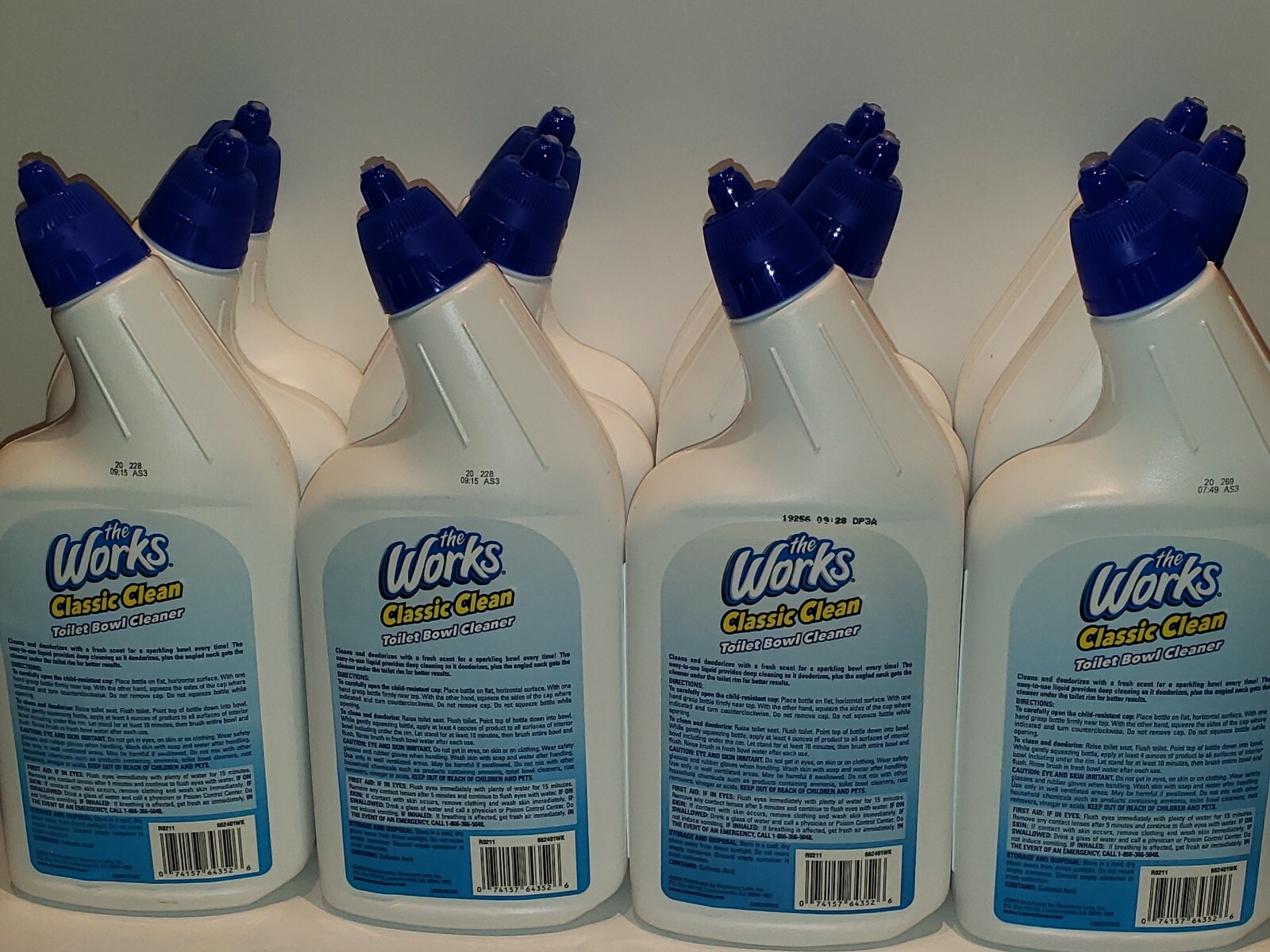 Lot Of 24 Toilet Bowl Cleaner, The Works 24 fl oz x 24 Bottles