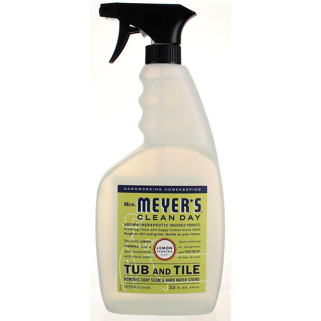 4 Pack Mrs. Meyer’s Clean Day Tub and Tile Cleaner, Lemon Verbena, 33 fl oz