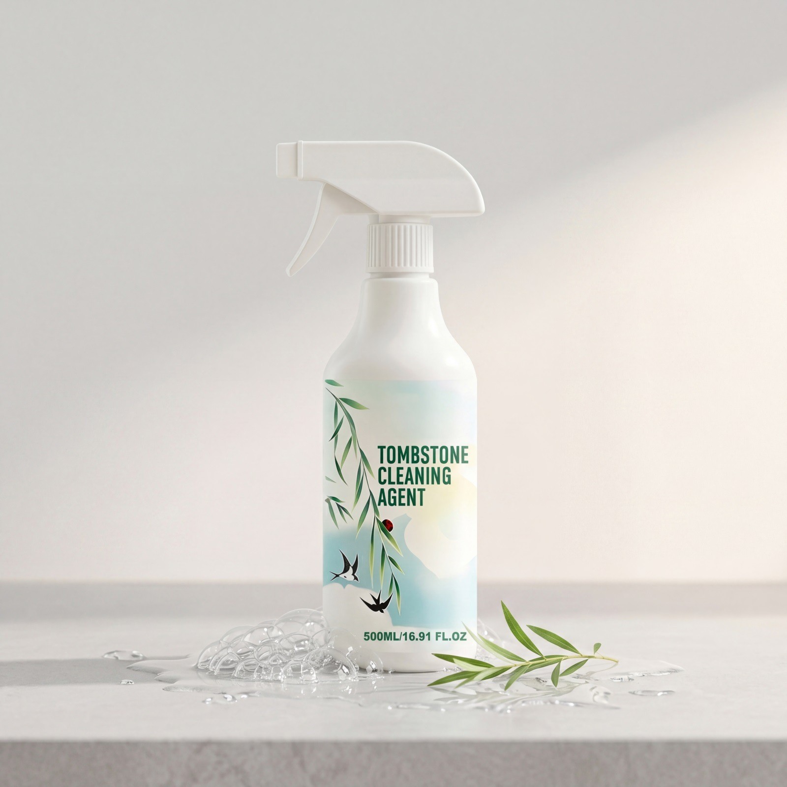 Tombstone & Monument Cleaning Spray,Headstone Cleaner For Graves 500ml