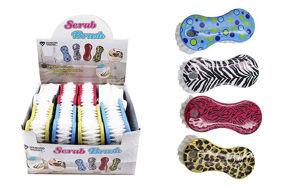 Diamond Visions 11-1888 Fashion Scrub Brush MultiPack in Assorted Colors and…