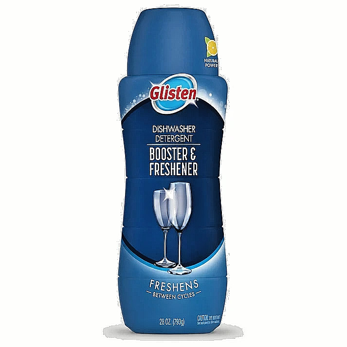 2x Glisten Dishwasher Detergent Booster & Freshener Natural Power Formula – 28oz