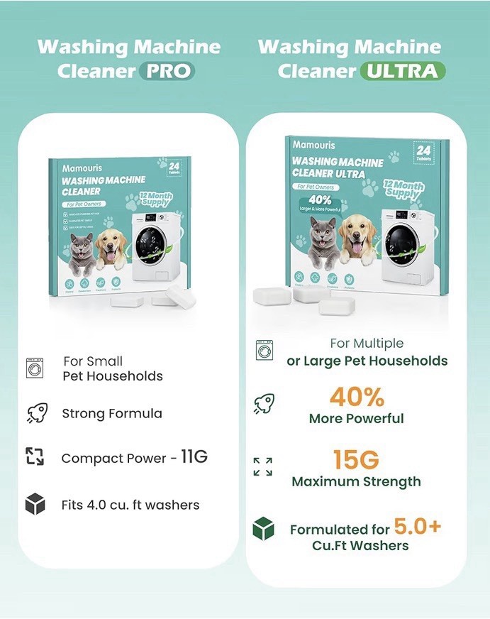 Uproot Clean Washing Machine Cleaner Tablets – 24 Pack for a 12 Month Supply. Fo