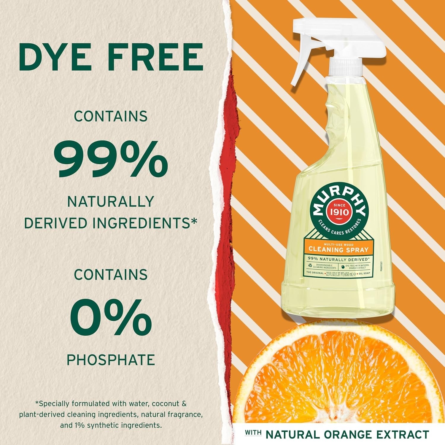 Murphy Oil Soap: Orange Wood Cleaner 22 fl oz – 01031CT (Pack of 9)