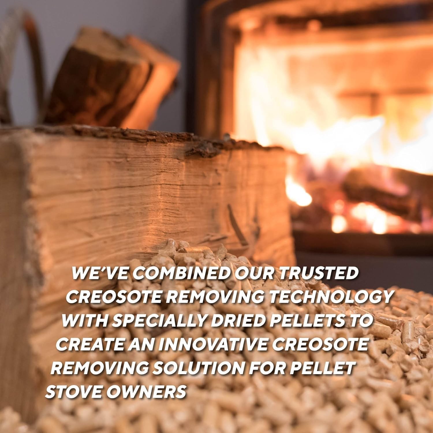 Pellet Stove Creosote Remover, Chimney & Flue Cleaning Wood Pellets, 4 Pound Bag