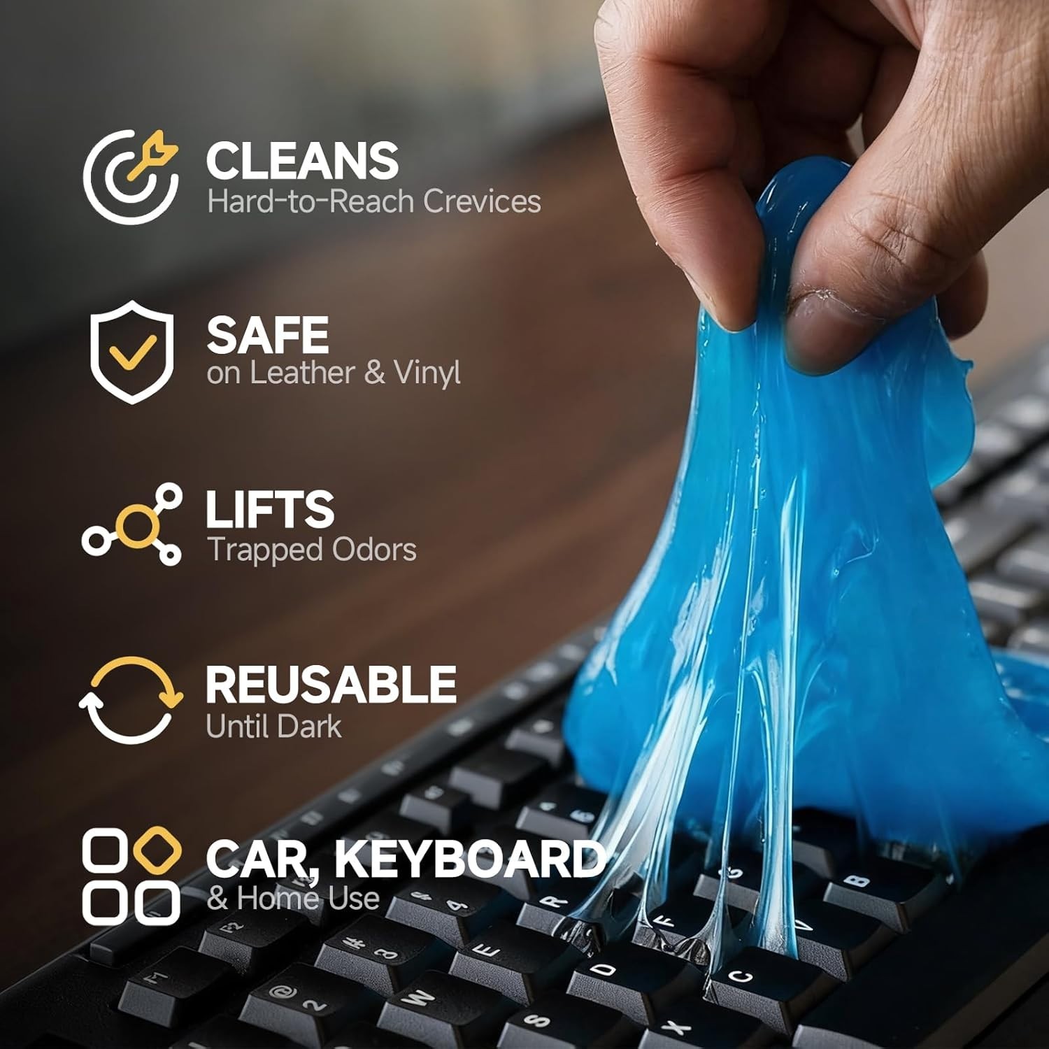toretark Car Cleaning Gel – Reusable Interior Car Cleaner Putty, Natural Auto De