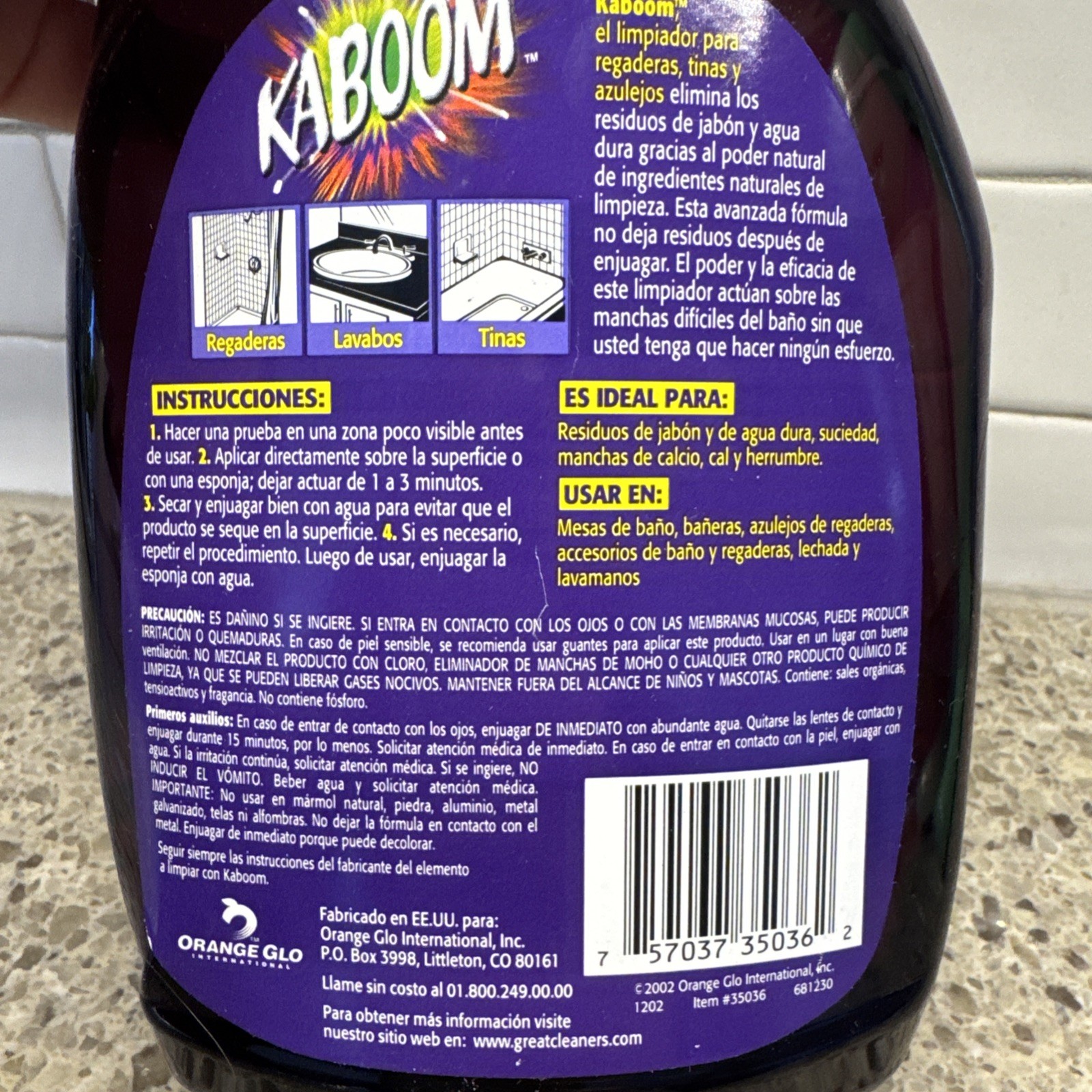 Kaboom Spray Cleaner With Oxi Clean Fresh Scent New 946 ml