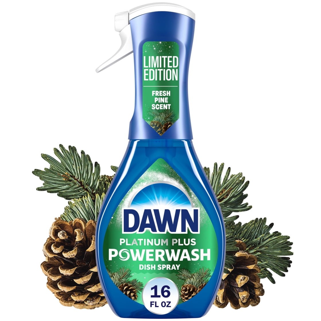 Dawn Powerwash Spray, Dish Soap, Christmas Tree Scent, 1 Starter Kit, 16 fl oz