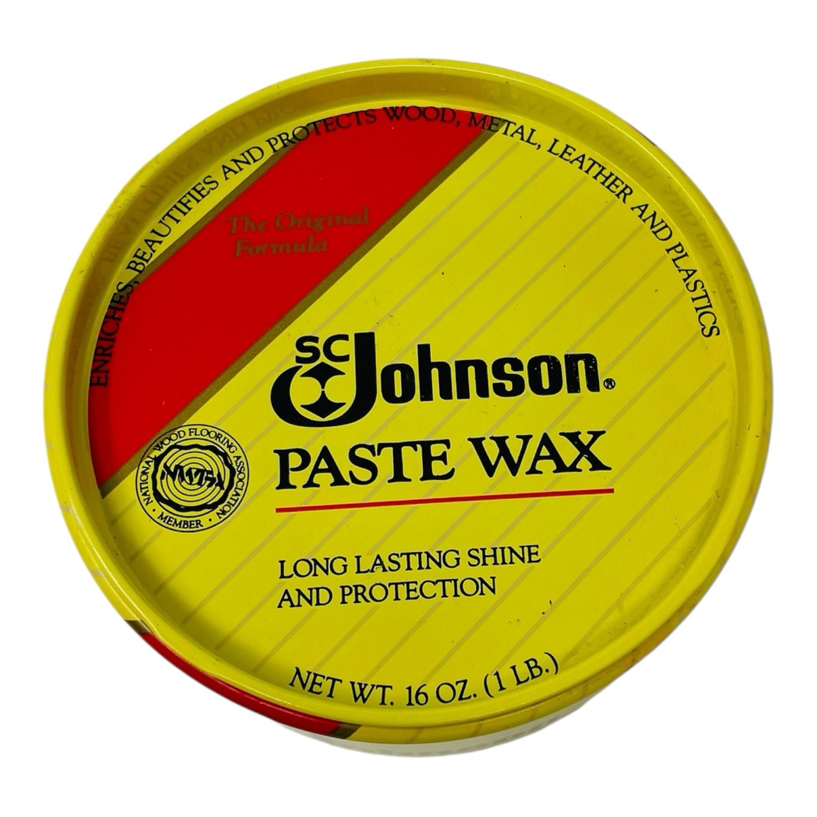 SC Johnson Paste Wax The Original Formula 16 oz Discontinued Full New