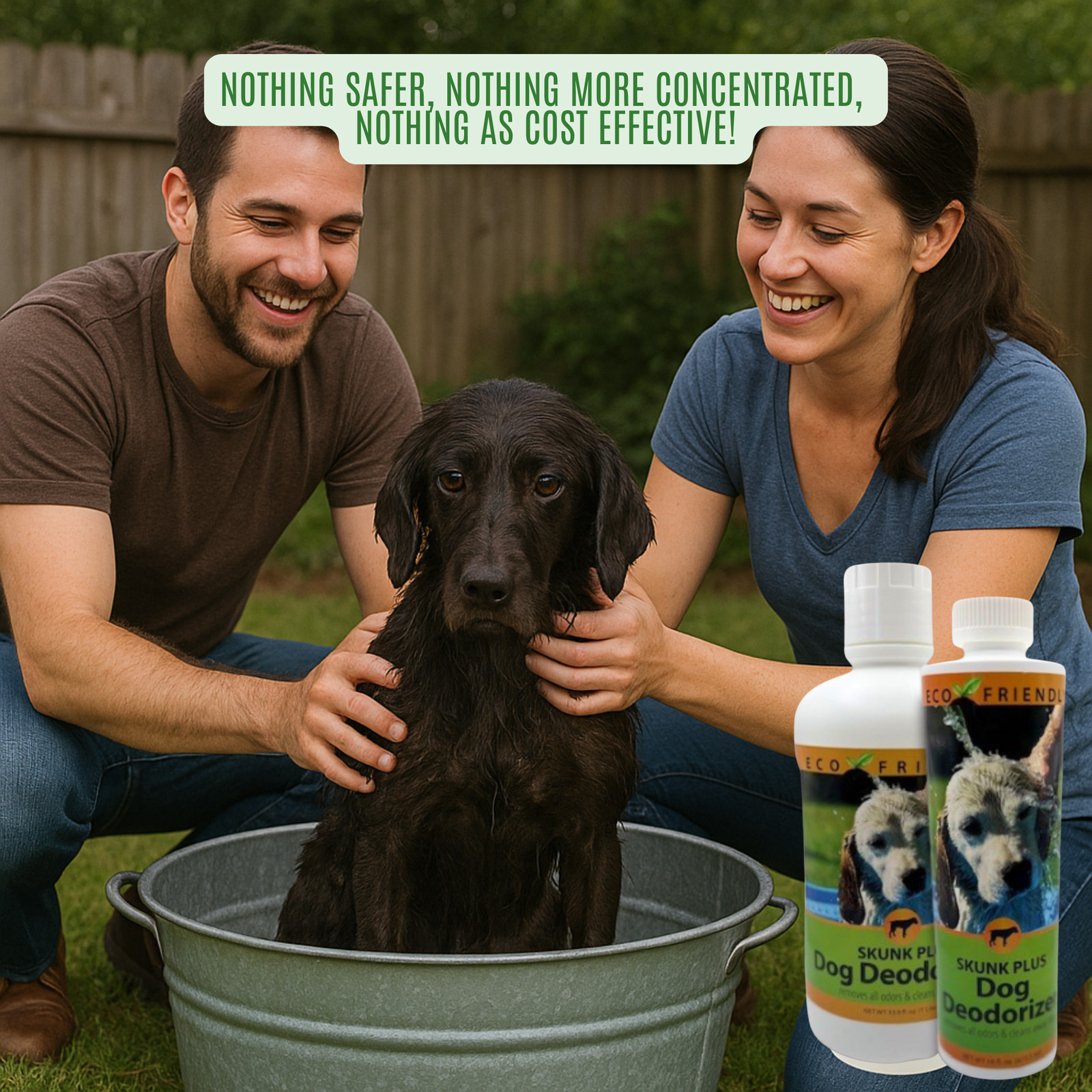 Skunk Odor Eliminator for Dogs & Cats | Skunk Plus Pet Deodorizer | 16 oz & 33.9