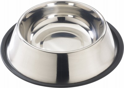 No-Tip Stainless Steel Dog Dish, Mirror Finish, 24 oz. – 6036